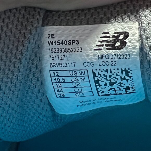 New Balance 1540v3 Running Shoes Wide Width Size 12 Women 10.5 Men - Picture 7 of 11